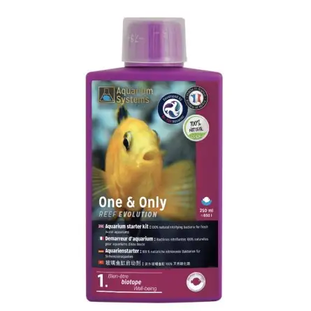 AQUARIUM SYSTEMS - One & Only Fresh - 250ml - Nitrificerende bacteriën AQUARIUM SYSTEMS - One & Only Fresh - 250ml - Nitrificerende bacteriën