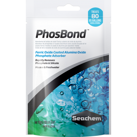 SEACHEM - PhosBond - 100ml - Remoção de fosfatos e silicatos SEACHEM - PhosBond - 100ml - Remoção de fosfatos e silicatos