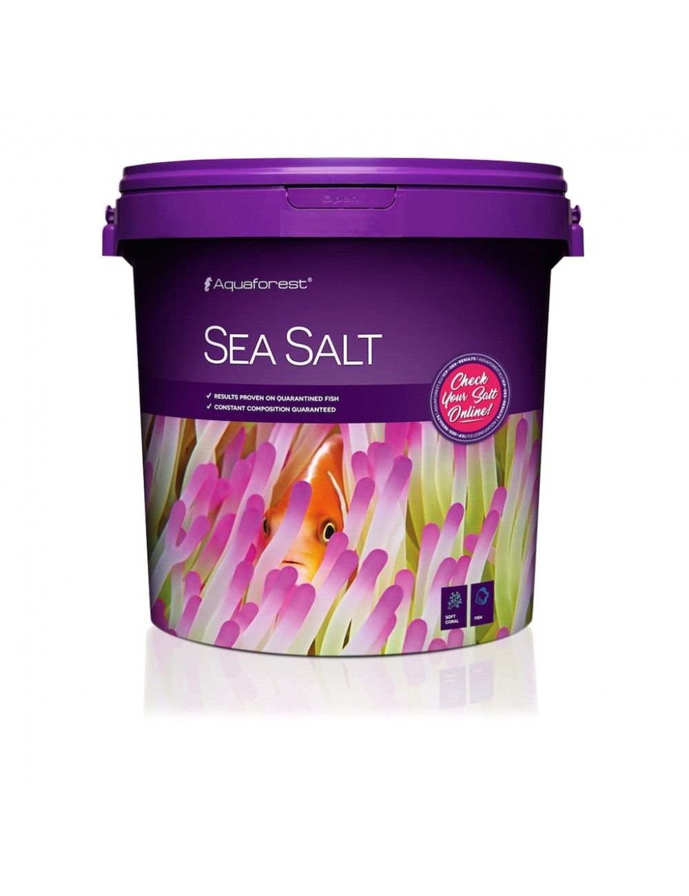 AQUAFOREST - Sea Salt - 22Kg - Sel marin pour poissons et coraux moins exigeants