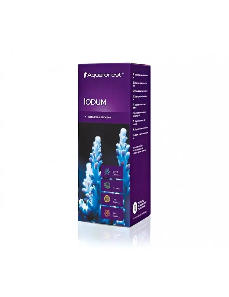 AQUAFOREST - Iode - 50ml - Supplément iode - Pour coraux et invertébrés