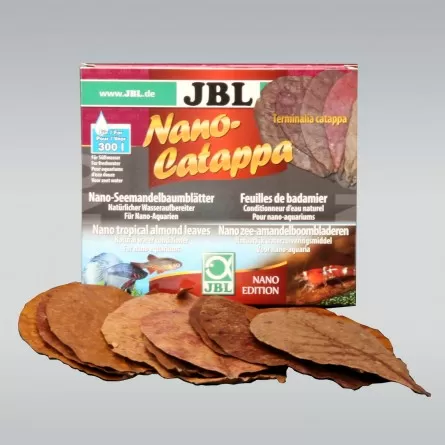 JBL - Nano-Catappa - 10 hojas de Badamier para pequeños acuarios de agua dulce