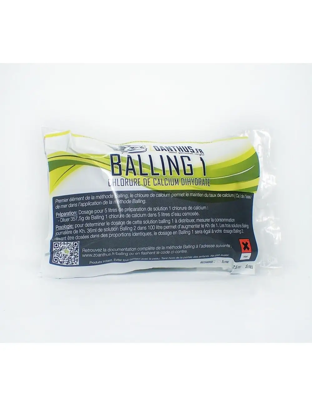 - ZOANTHUS.fr 1 liter Balling 1 Polnilo kalcijevega klorida dihidrata - ZOANTHUS.fr 1 liter Balling 1 Polnilo kalcijevega klorida dihidrata