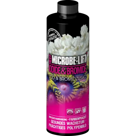 MICROBE-LIFT - Iodeto e Bromo - 118ml - Iodo e Bromo para aquário marinho