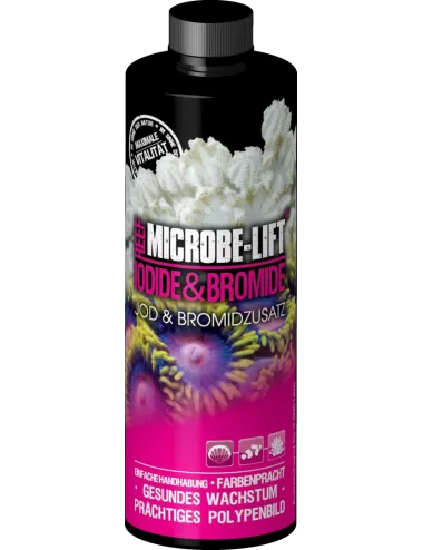 MICROBE-LIFT - Iodide & Bromine - 473ml - Iodine and Bromine for marine aquarium
