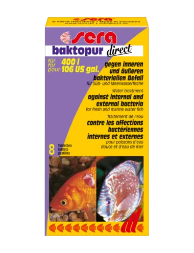 SERA - Baktopur Direct - 8 Tabs - Fischbehandlungen