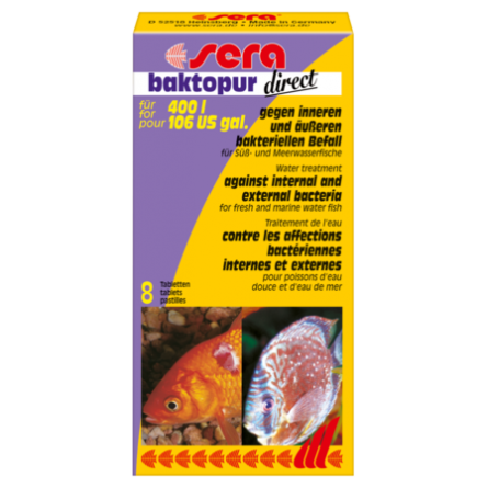 SERA - Baktopur Direct - 24 Tabs - Fish treatments SERA - Baktopur Direct - 24 Tabs - Fish treatments