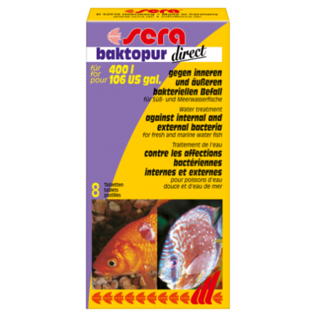 SERA - Baktopur Direct - 24 Tabs - Traitements pour poissons