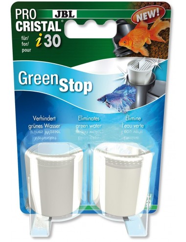 JBL - ProCristal i30 GreenStop x2 - Material especial de filtragem de água verde para filtro JBL ProCristal i30