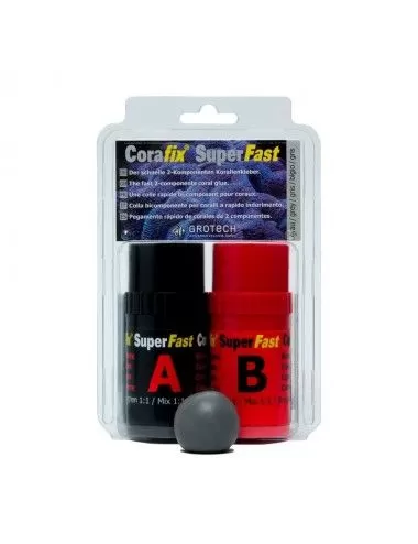 GROTECH - SuperFast Grise - 240g - Colle epoxy pour le bouturage des coraux