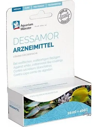 Aquarium Munster - Dessamor - 20ml - Tratamento antifúngico para peixes