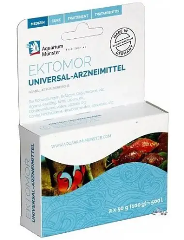 Aquarium Munster - Ektomor - 2 x 50g - Universal infection treatment