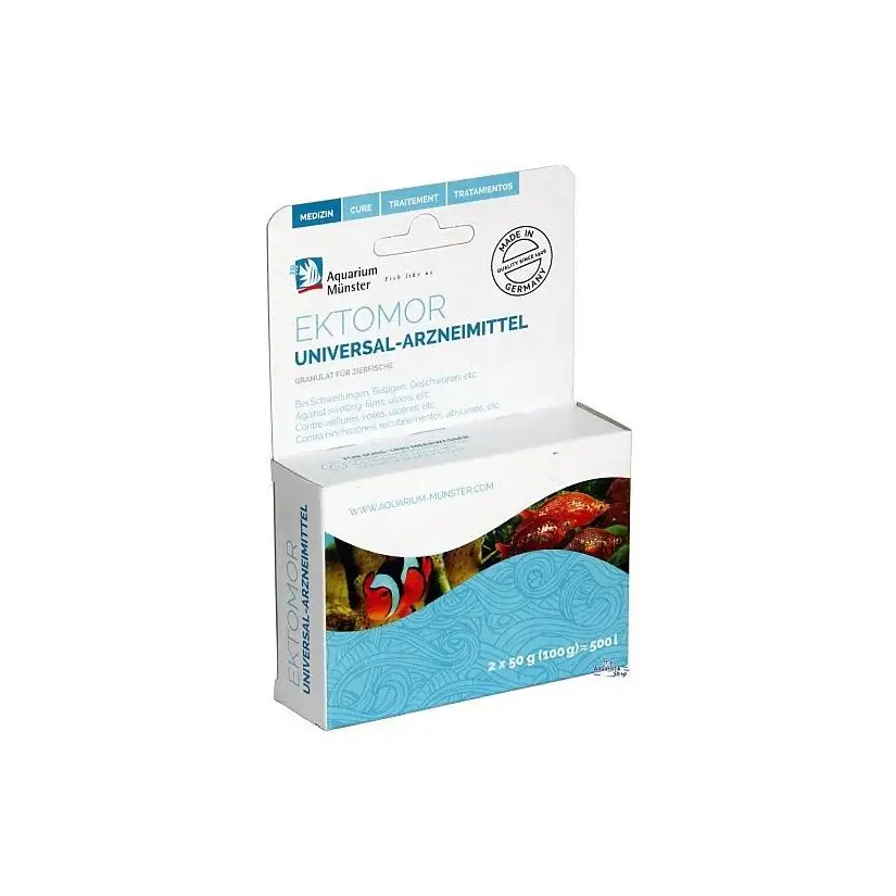 Aquarium Munster - Ektomor - 2 x 50g - Traitement universel contre les infections