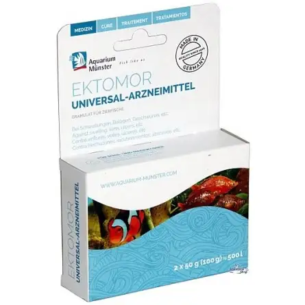 Aquarium Munster - Ektomor - 2 x 50g - Tratamiento universal de infecciones Aquarium Munster - Ektomor - 2 x 50g - Tratamiento universal de infecciones