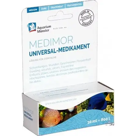 Aquarium Munster - Medimor - 30ml - Contra la mayoría de infecciones de peces Aquarium Munster - Medimor - 30ml - Contra la mayoría de infecciones de peces