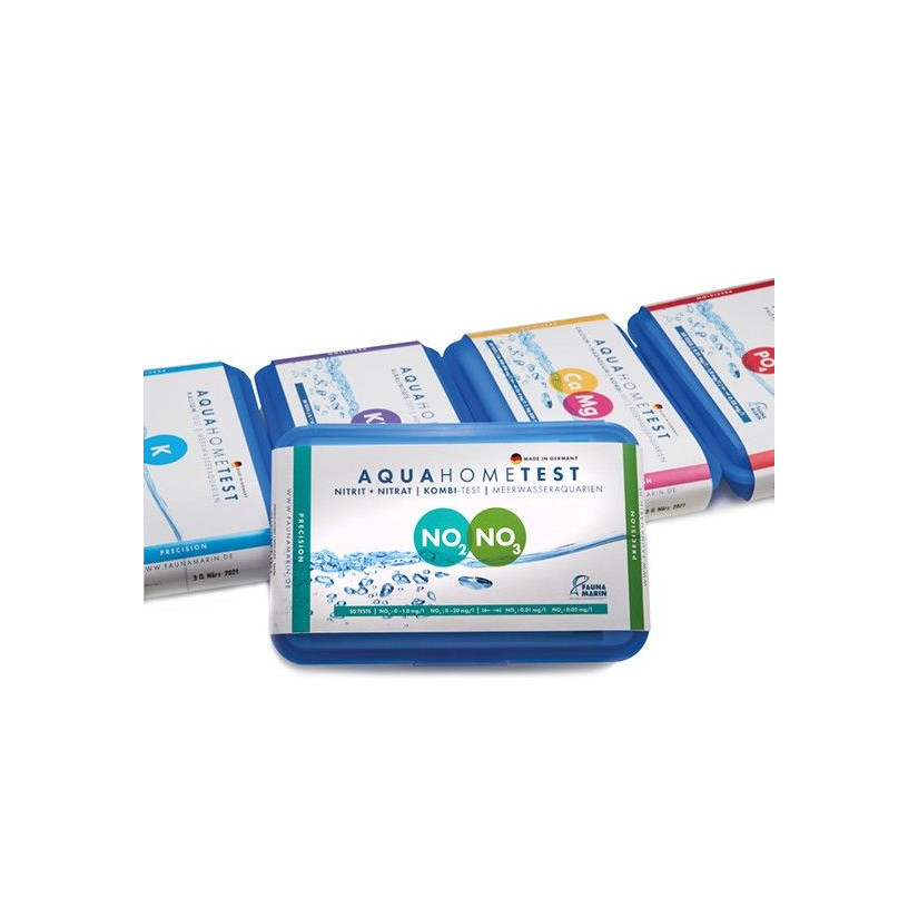 FAUNA MARIN - AquaHomeTest NO2 + NO3 - Test nitrites et nitrates pour aquarium marin