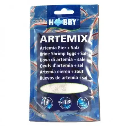 HOBBY - Artemix - 195g - Mešanica jajca + sol za vzrejo slanih kozic HOBBY - Artemix - 195g - Mešanica jajca + sol za vzrejo slanih kozic