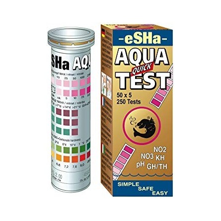 ESHA - Aqua Quick Test - 50 Tests - Aquarium test strips