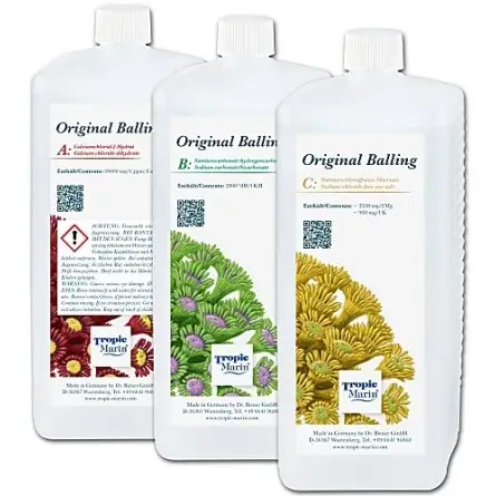 TROPIC MARIN - Conjunto Balling Líquido Original - 3 x 1l - Balling pronto para usar TROPIC MARIN - Conjunto Balling Líquido Original - 3 x 1l - Balling pronto para usar