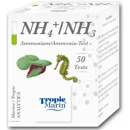 TROPIC MARIN - Teste NH3 / NH4 - Análise de amônio e amônia em água TROPIC MARIN - Teste NH3 / NH4 - Análise de amônio e amônia em água