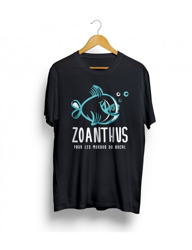 Zoanthus.fr - T-shirt serigrafata con logo "Zoanthus" - nera