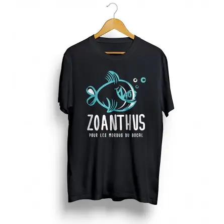 Zoanthus.fr - Camiseta serigrafada com logotipo “Zoanthus” – Preto Zoanthus.fr - Camiseta serigrafada com logotipo “Zoanthus” – Preto
