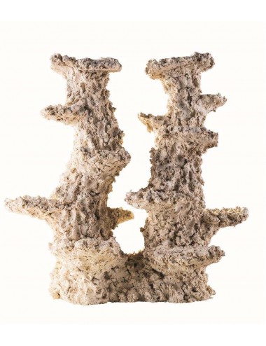 ARKA - Columna de arrecife 2 ramas - 40cm - Roca cerámica