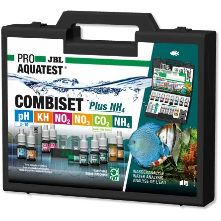 JBL - Estuche ProAquaTest CombiSet 5 Pruebas + NH4 JBL - Estuche ProAquaTest CombiSet 5 Pruebas + NH4