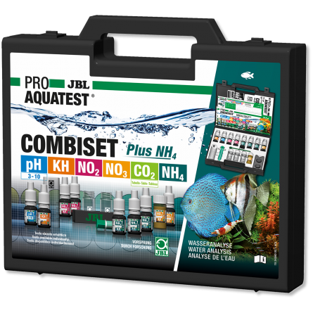 JBL - ProAquaTest CombiSet 5 testov + kovček za NH4 JBL - ProAquaTest CombiSet 5 testov + kovček za NH4
