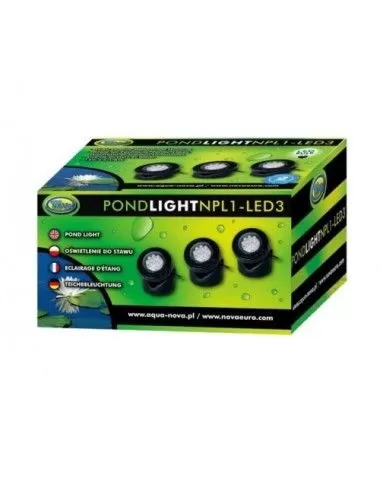 LED spotlight x3 - Lighting for garden pond