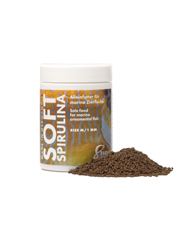 FAUNA MARIN - Marine Soft Spirulina M - 100ml - Nourriture en granulés 1mm