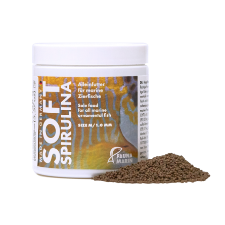 FAUNA MARIN - Marine Soft Spirulina M - 250ml - Alimento en gránulos 1mm FAUNA MARIN - Marine Soft Spirulina M - 250ml - Alimento en gránulos 1mm