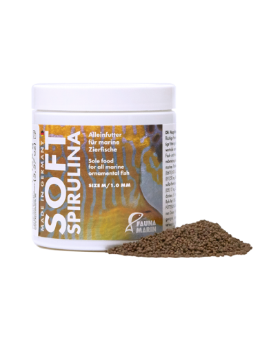 FAUNA MARIN - Marine Soft Spirulina L - 250ml - Nourriture en granulés 1.8mm