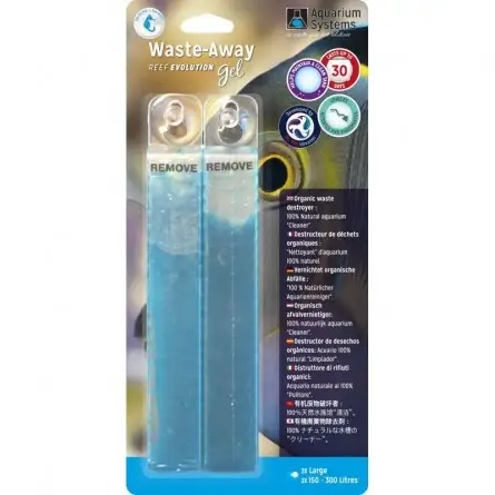 SISTEMAS DE ACUARIO - Waste-Away - Grande - x2 - Gel Bacteria SISTEMAS DE ACUARIO - Waste-Away - Grande - x2 - Gel Bacteria