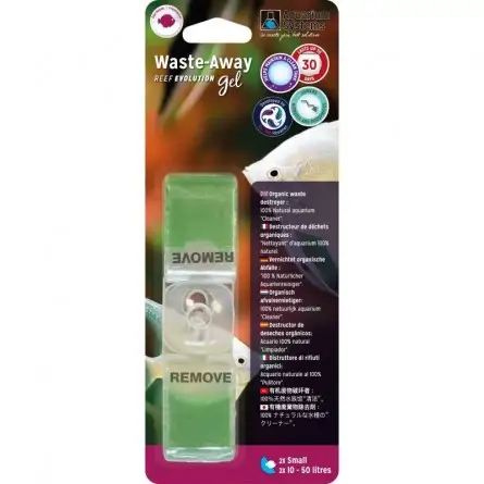 SISTEMAS DE AQUÁRIO - Gel Waste-Away - Pequeno - x2 - Bactérias de gel SISTEMAS DE AQUÁRIO - Gel Waste-Away - Pequeno - x2 - Bactérias de gel