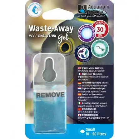 AQUARIUM SYSTEMS - Waste-Away Gel Marin Small - Bactéries en gel AQUARIUM SYSTEMS - Waste-Away Gel Marin Small - Bactéries en gel