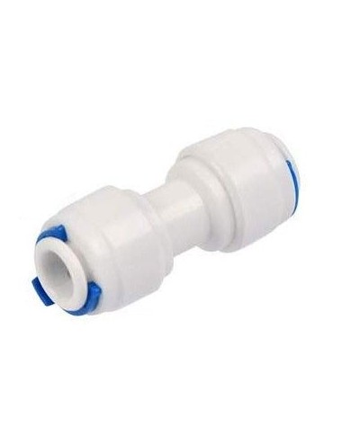 AQUAPERFEKT- Raccord droit pour tuyau d'osmoseur 1/4"