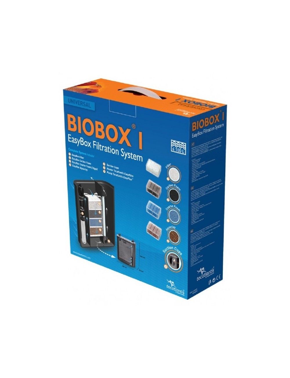 AQUATLANTIS - BioBox 1 - Filtre interne pour aquarium jusqu'à 100 litres
