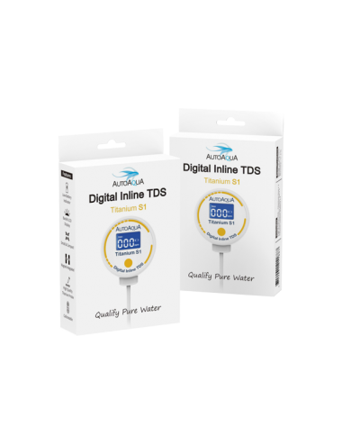 AUTO AQUA - Digital Inline TDS Titanium S1 - Medidor TDS para osmose reversa