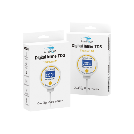 AUTO AQUA - Digital Inline TDS Titanium S1 - Medidor TDS para ósmosis inversa AUTO AQUA - Digital Inline TDS Titanium S1 - Medidor TDS para ósmosis inversa