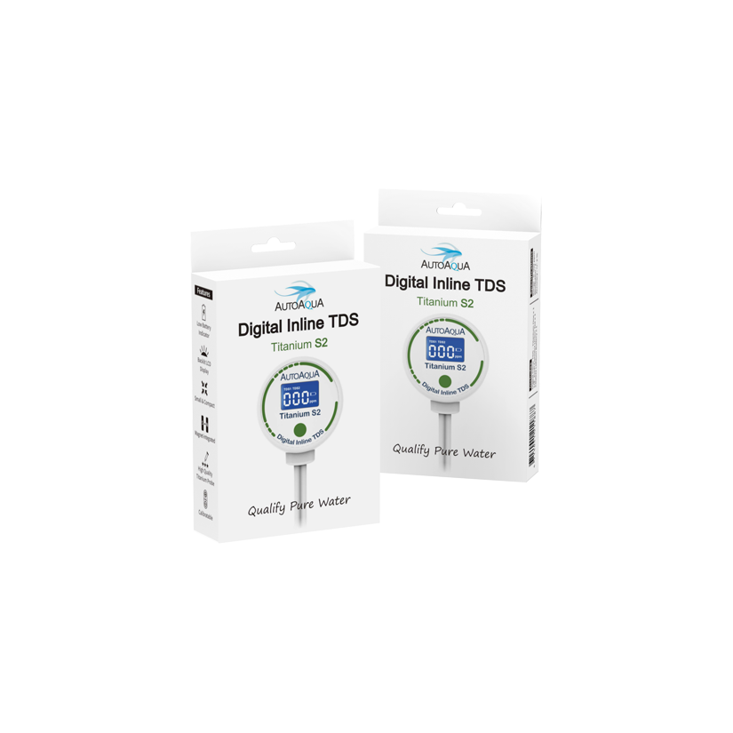 AUTO AQUA - Digital Inline TDS Titanium S2 - TDS mètre pour osmoseur