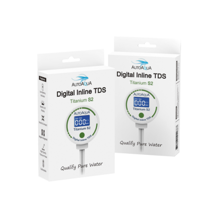 AUTO AQUA - Digital Inline TDS Titanium S2 - TDS meter for reverse osmosis AUTO AQUA - Digital Inline TDS Titanium S2 - TDS meter for reverse osmosis