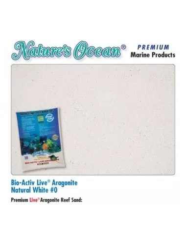 NATURE'S OCEAN - Natural White Aragonite - 4.54 kg - Living sand for aquarium - 0.1-0.5mm