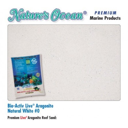 NATURE'S OCEAN - Natural White Aragonite - 4.54 kg - Sable vivant pour aquarium - 0,1-0,5mm