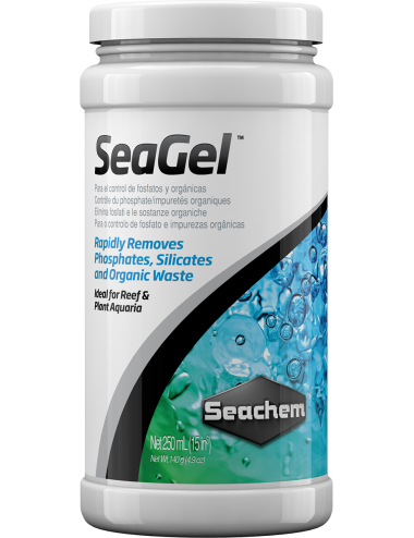 SEACHEM - Seagel - 500ml - Masse filtrante pour phosphates, silicates et  métaux.