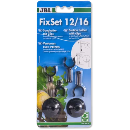 JBL - FixSet 12/16 - Kit de fijación para tubos de 12/16 mm