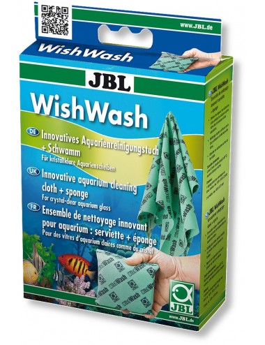 JBL - WishWash - Éponge et Lavette pour Vitres d'Aquarium