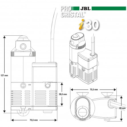 JBL - CristalProfi i30 greenline filter - For aquariums up to 40l