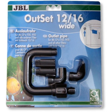 JBL - OutSet 12/16 wide - Water return kit with nozzle JBL - OutSet 12/16 wide - Water return kit with nozzle