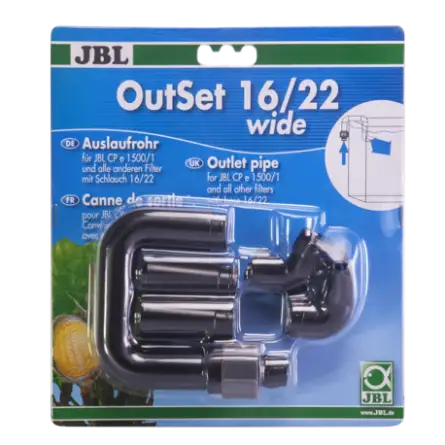 JBL - OutSet 16/22 largo - Kit ritorno acqua con ugello JBL - OutSet 16/22 largo - Kit ritorno acqua con ugello
