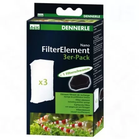 DENNERLE - Nano Clean - 3 cartouches pour filtre d'angle